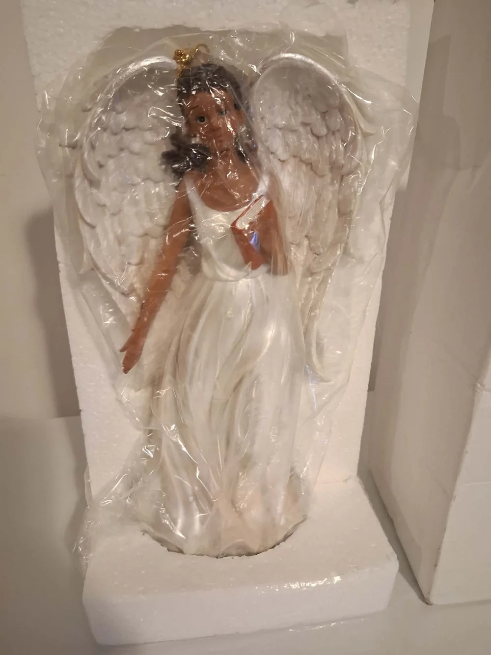 Pearl White Angel Figurine Home Décor - Unknown Brand